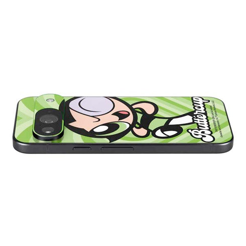 Cartoon Network Powerpuff Girls Buttercup Green Hearts Google Pixel 9 Skin